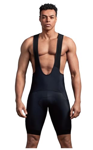 CEROTIPOLAR Cycling Bib Shorts with Pee Opening Upgraded, Ergonomic Cut, Large, Black
