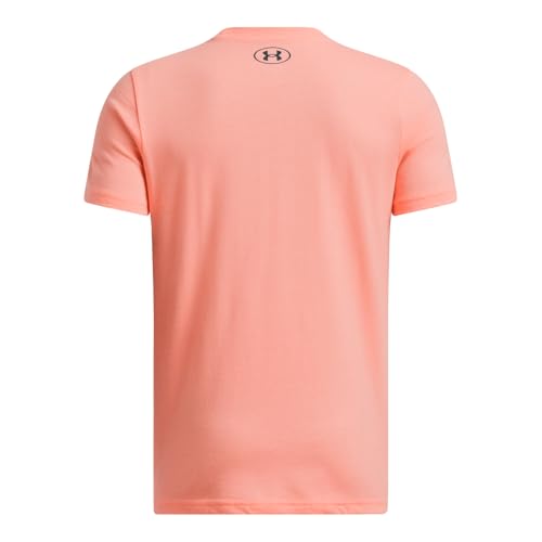 Boys' Project Rock Payoff 2 Short Sleeve T-Shirt - Aero Orange/Black Small