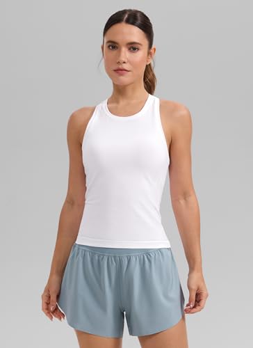 Seamless Racerback Workout Tank Top for Women - Slim Fit
