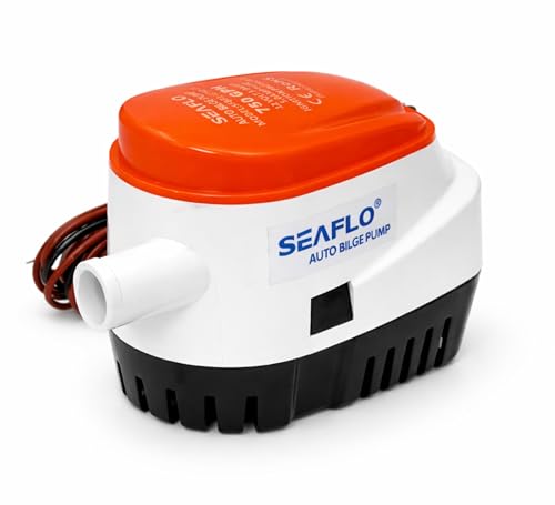 Automatic Submersible Bilge Pump - 750 GPH, 12V, 3/4" Outlet