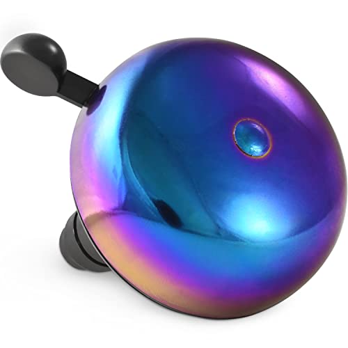 MARQUE Oil Slick Bicycle Bell for Adults & Kids Loud Crisp Ding Cycling Accessory