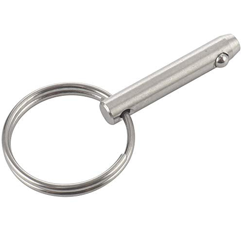 2 Pcs Quick Release Pin - 1/4" Diameter, 1" Usable Length