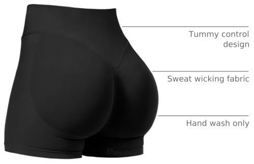 High Waisted Scrunch Butt Booty Shorts for Women - Tummy Control