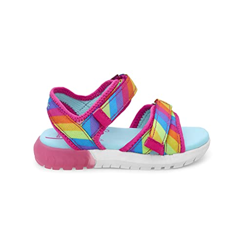 Stride Rite 360 Girls' Sevita Rainbow Sandals - 13 Little Kid Summer Shoes