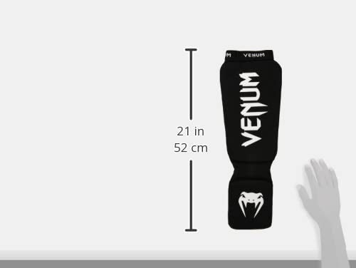 Venum Kontact Shin Guards - Black / Medium, Lightweight Martial Arts Gear