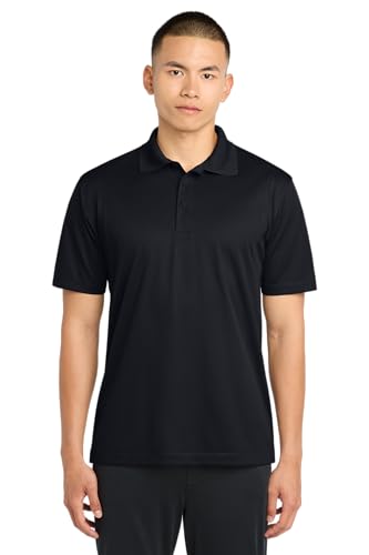 Micropique Sport-Wick Polo - Unisex - Medium / Black