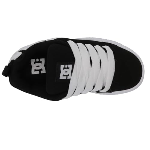 DC Kids Court Graffik Skate Shoe - Big Kid Black/White