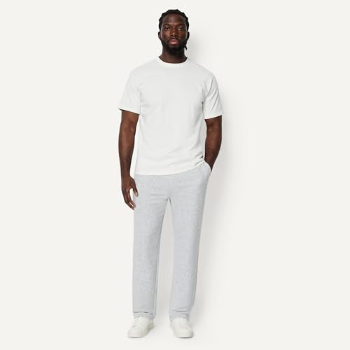 Men's Regular-Fit Soft Cotton Open-Hem Sweatpants - XX-Large Light Grey Heather