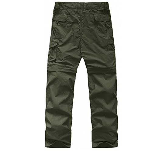 Linlon Boys Scout Convertible Cargo Pants - 12 Years Army Green