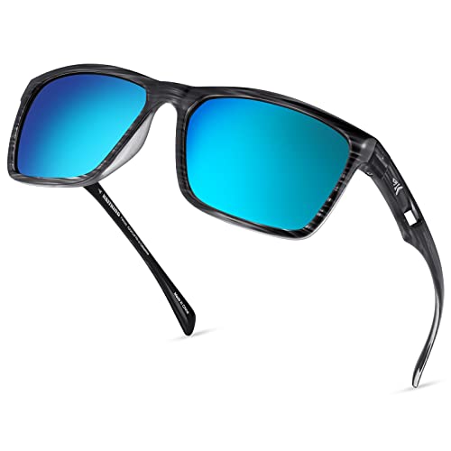 Polarized Sport Sunglasses with UV Protection - Lightweight, Durable for Driving, Fishing, Cycling