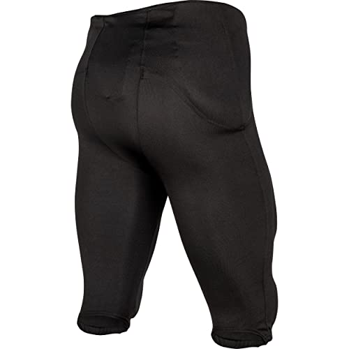 Boys' Safety Integrated Football Practice Pants - Medium, Black