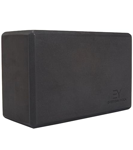 Premium Foam Yoga Block - 4 Inch Thick, Non-Slip Black