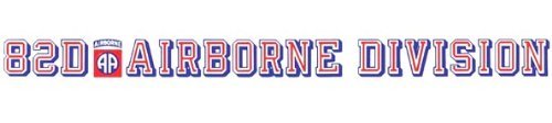82nd Airborne Division 24-Inch Window Strip Decal - Army Pride