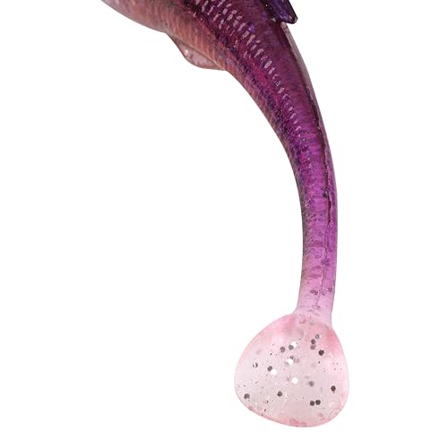 PowerBait Drip Swimmer Soft Plastic Fishing Bait - HD Purple Shiner, 5"
