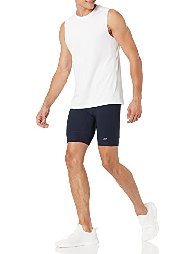 Men's Active Quick Dry Moisture-Wicking Sleeveless Muscle Shirt - Bright White, Large