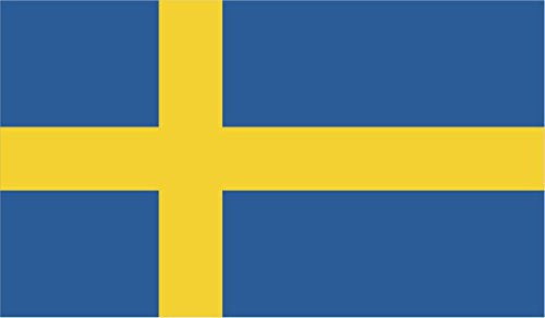 Sweden Flag Vinyl Decal Sticker - 2-Pack, 5-Inch, UV-Resistant