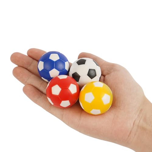 Pack of 9 Mini Foosball Balls - 1.42 Inch Multi-Color
