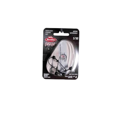 Fishing Jigheads - Berkley Fusion19 Shakey Head - Black, 3/0 Hook Size, 1/16 oz