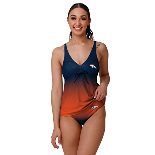 Denver Broncos Gradient Tankini Top - Officially Licensed Swimwear