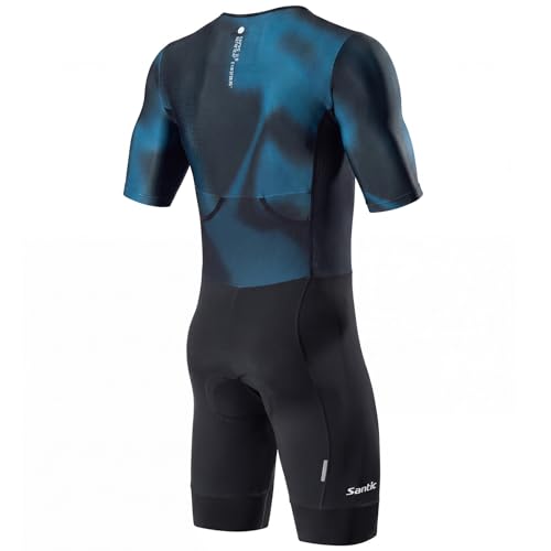 Men's Short Sleeve Triathlon Suit for Swimming, Cycling & Running