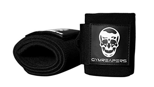 Heavy Duty Wrist Wraps for Weightlifting - 18 Inch with Thumb Loop - Black / 12"