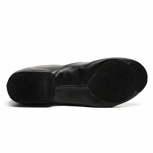 Black Lace-Up Jazz Shoes for Women Girls & Adults - Dance Boots, Size 11 Women / 10 Men - Bokimd