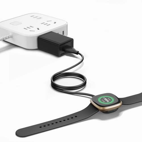 Vancle Fitbit Versa & Sense Charging Cable 3.3Ft Replacement USB Dock