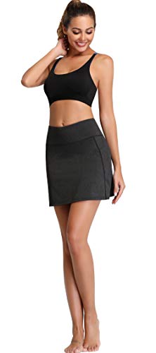 Women's Athletic Skirt with Pockets - Golf, Tennis, Running - X-Large Heather