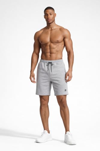 Rane Sports Men's Large Grey Athletic Running Shorts - Lightweight Quick Dry Gym Workout