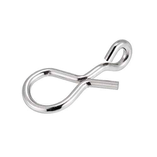 Stainless Steel Fly Fishing Snap Clips - 50 Pack XS (0.2")