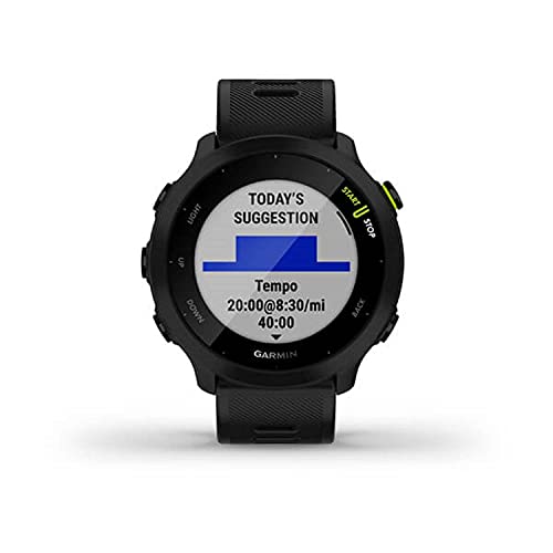 Garmin Forerunner 55 GPS Running Watch - Black (Renewed)