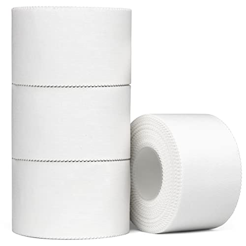 Athletic Sports Tape - 4 Adhesive Rolls - Skin Friendly - 40 Yards