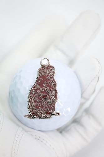 Funny Golf Ball Marker with Magnetic Hat Clip - Gopher Design