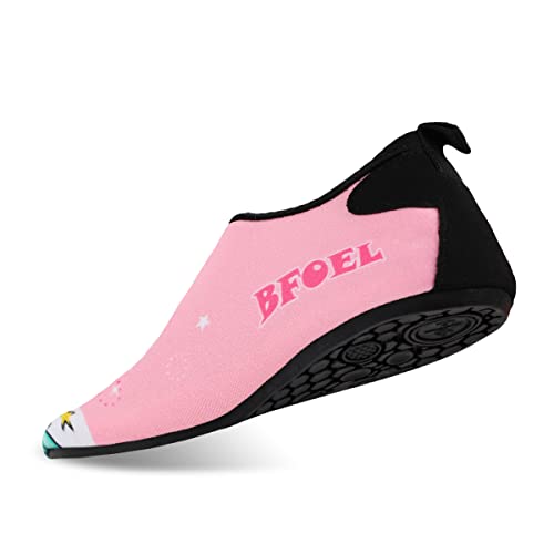 Water Shoes for Kids - Non-Slip Toddler Beach Shoes, 10.5 Little Kid / Pink Unicorn