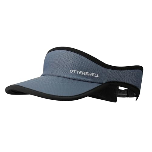 OTTERSHELL Running Visor Hat for Men & Women - One Size Grey