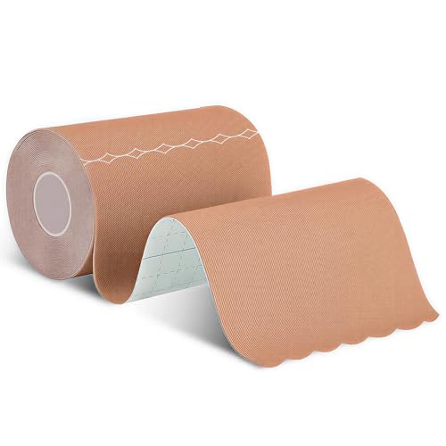 ANAMPION Extra Wide Kinesiology Tape Precut Strips 4" x 10" (10Pcs) Flesh