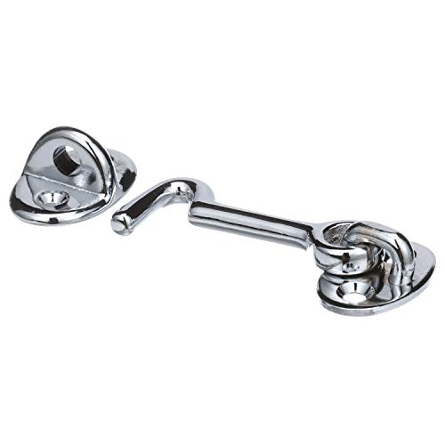 2-Inch Chrome-Plated Cast Brass Door Hook - General Purpose