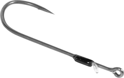 Long Shank Bass Hooks - 2/0 Hyper Carbon Steel with Bait Keeper