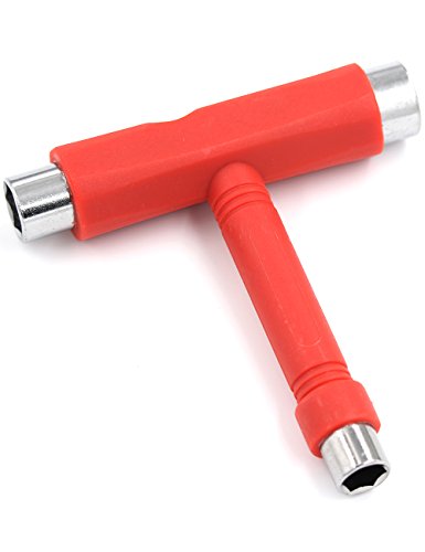 Skate Tool Multi-Function Kit - All-in-One Wrench - Red