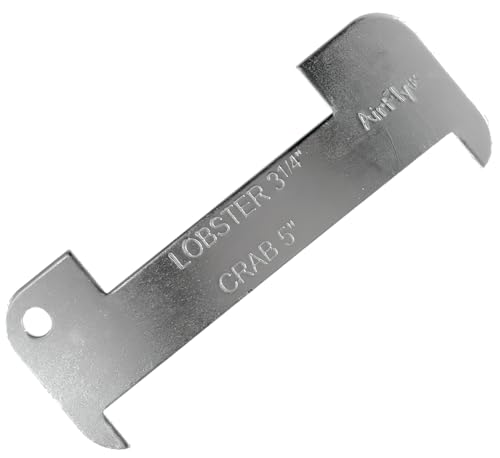 Aluminum Lobster & Crab Gauge - 5" & 3-1/4" Slots - 1pc