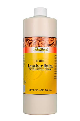 Fiebing's Leather Balm with Atom Wax 32oz - Leather Finish & Conditioner