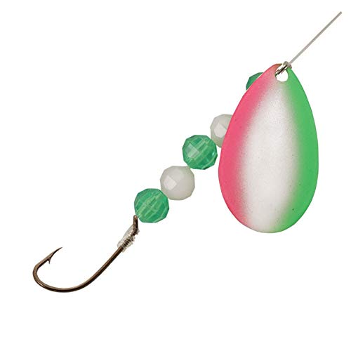 Walleye Spinner Rig - 40" Snell, #4 Indiana Blade, Firetiger
