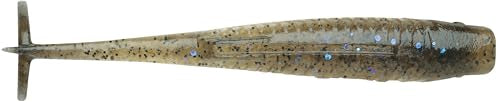 Soft Plastic Paddle Tail Swimbait - Electric Shad, 4"