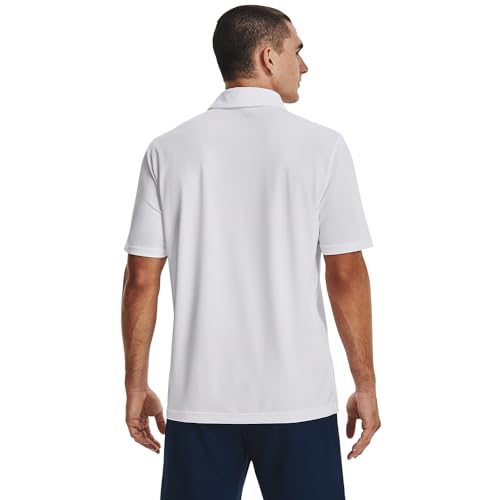 Under Armour Men's Tech Polo X-Large Tall White - Breathable Anti-Odor Performance Shirt