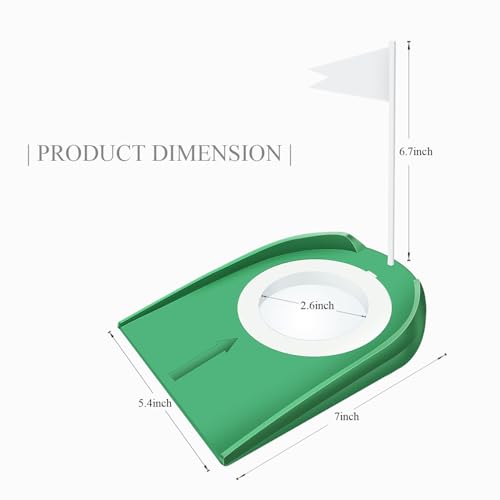 Golf Putting Cup with Flag - Indoor/Outdoor Practice Aid