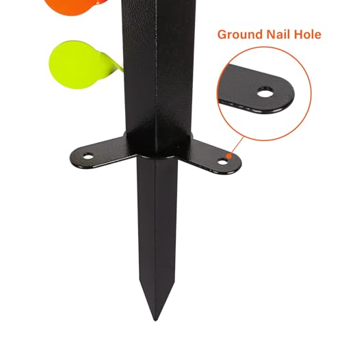 Dueling Tree Airsoft BB Gun Shooting Target - Metal, 6 Paddles