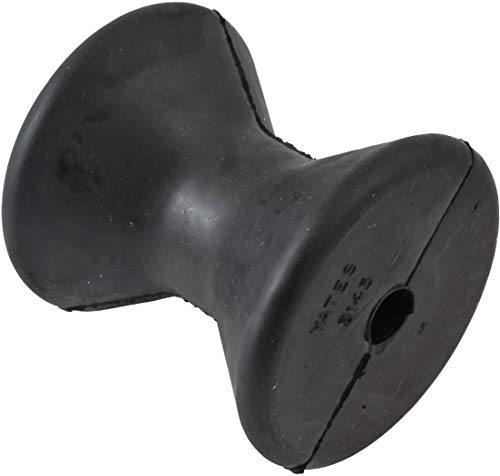 Non-Marring Rubber Boat Bow Roller - 3-Inch
