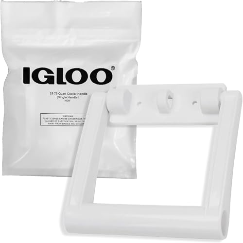 Igloo 25-72 Qt Cooler Handle & Bracket Replacement White - Made in USA