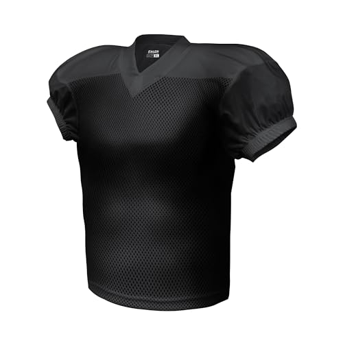 EALER Medium Black Mesh Football Practice Jersey Athletic Sports Uniform
