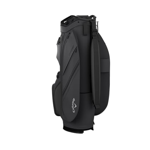 Chase 14 Golf Cart Bag - Charcoal with Putter Well & GPS Pocket